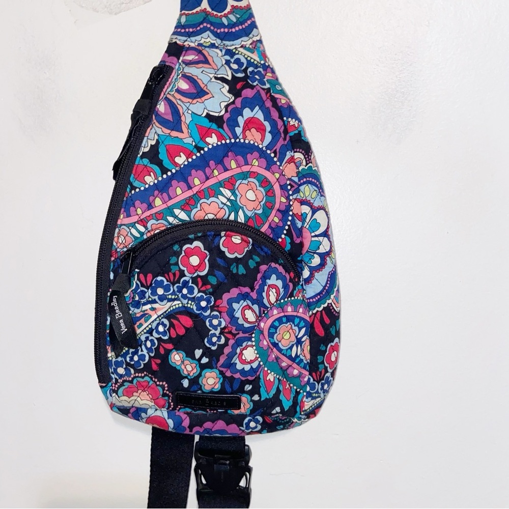 Vera Bradley Bag Haymaket Paisley Lighten Up Essential Compact Small Sling